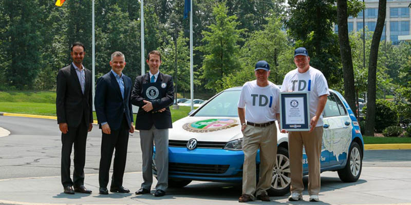 Golf TDi set Guinness World Record 